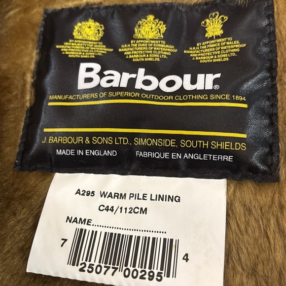 Barbour Warm Pile / snap Lined Gilet Waistcoat/snap in Liner Vest Brown - Picture 2 of 6